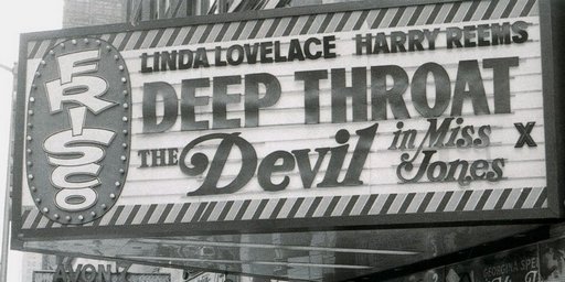 deep throat movie marquee