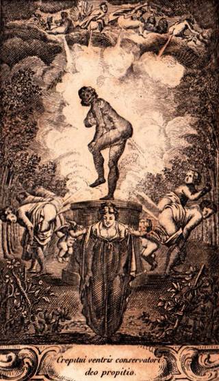 eleven women farting in an ancient engraving