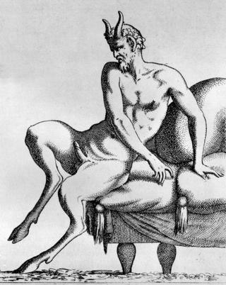 satyr with erect prick
