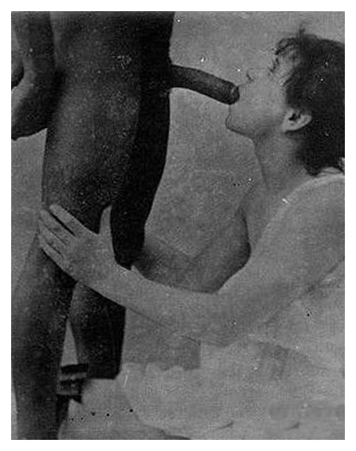 sucking his black dick vintage photo