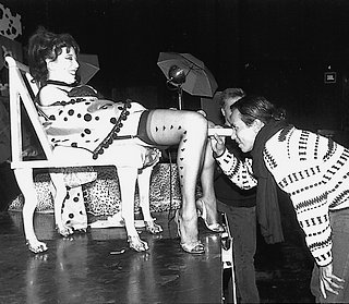 inspecting annie sprinkle\'s cervix