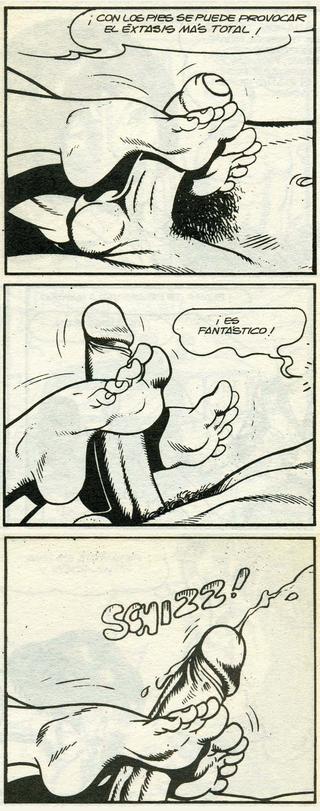 comic book foot job with happy ending