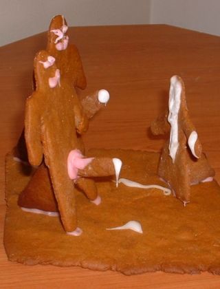 bukkake in gingerbread and frosting