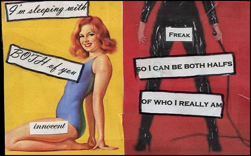 innocent and freaky - two sides to her