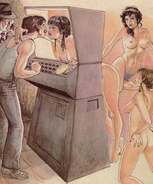 ultra-realistic kissing game coin-operated arcade console