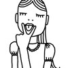 licking gesture