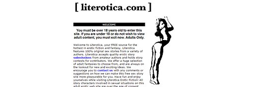 literotica entry page