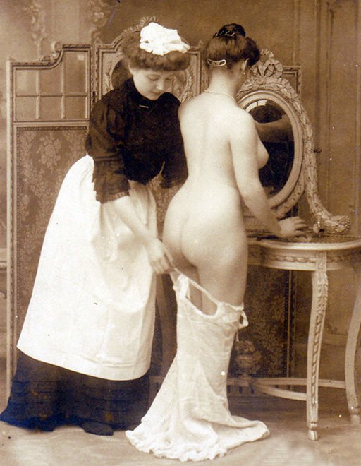maid-dresses-her