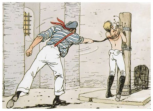 a whipping with full military ceremony