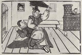 German wife beats her husband