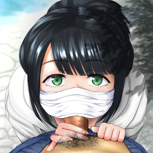 social distancing masked blowjob