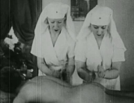 castle anthrax nurses in nun uniforms massaging naked man