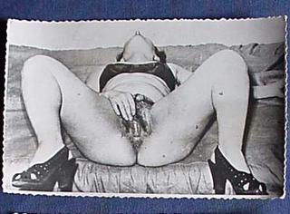 vintage female masturbation photo