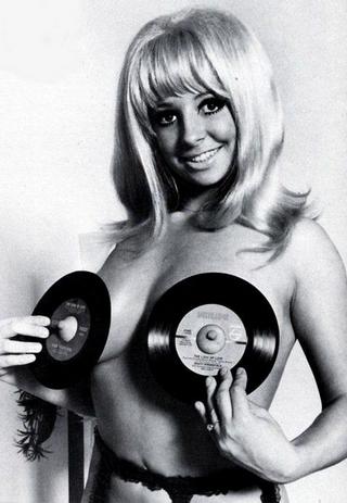 45s on her chest