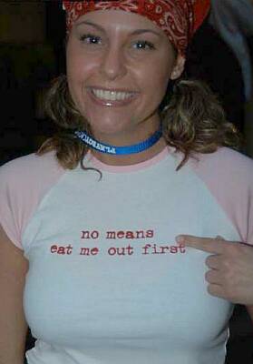 no means eat me out first