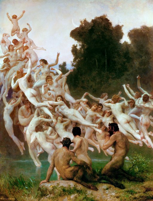 pile of nymphs