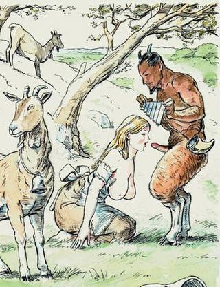 Pan uses his pipes to sexually mesmerize a helpless shepard girl 