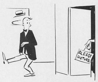 please disturb double take cartoon