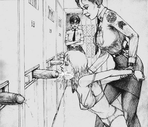 prison inmate forced to kneel and suck all the dicks on the solitary confinement block