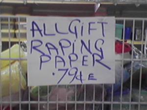 a sale raping paper