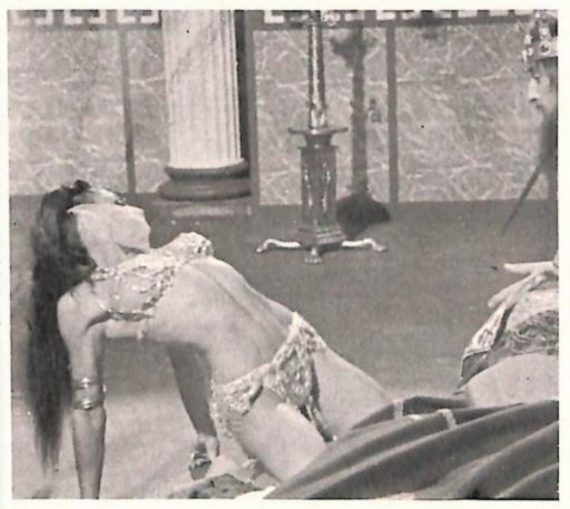 salome finishes the dance of the seven veils and is fully nude