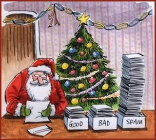santa sorting spam