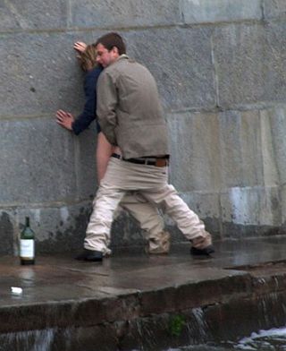 sex up against the sea wall