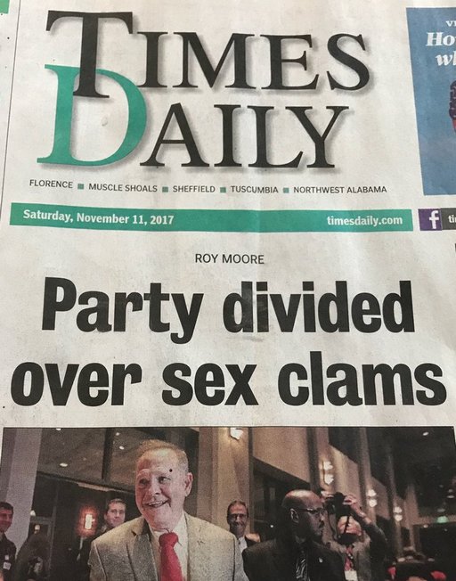 divisive sex clams causing Roy Moore trouble in Alabama