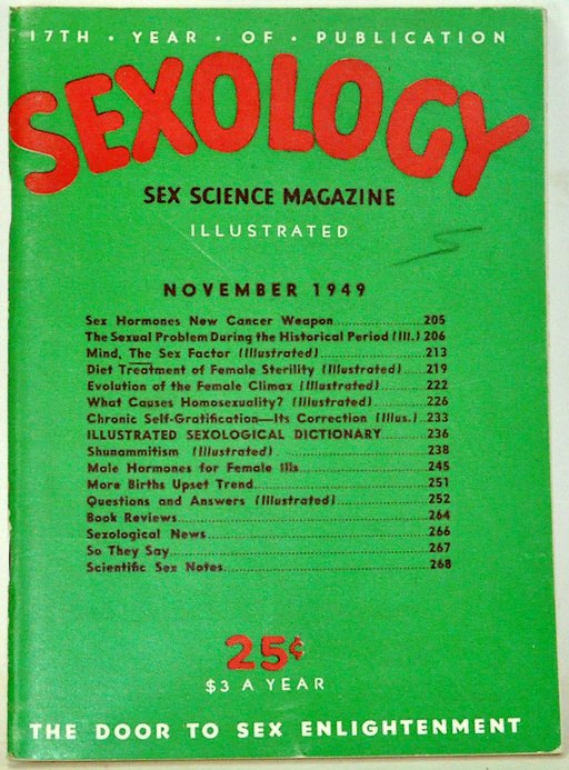 cover, Sexology magazine, 1949