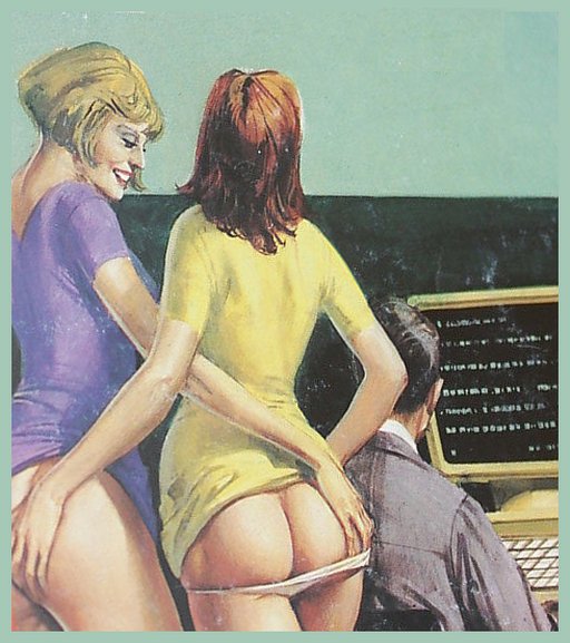 lesbian fun in the computer lab