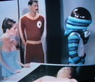 woman on table about to shrink