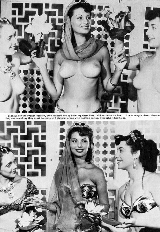 sophia loren topless and describing how she got that way