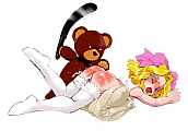 Comment enforcement teddy bear spanks cute fiery red butt