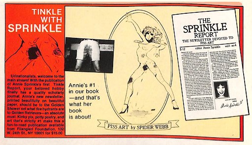 the sprinkle report watersports magazine by Annie Sprinkle