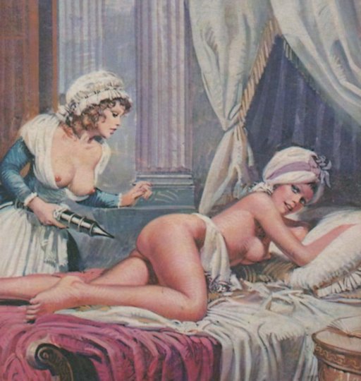clyster maid giving her emplyer an enema