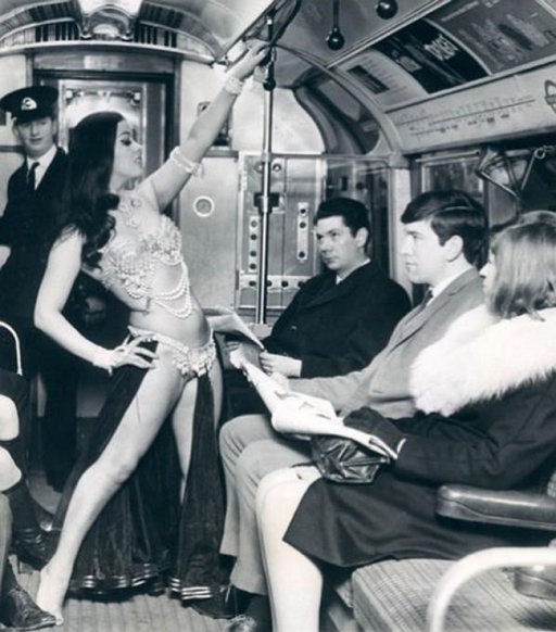 belly dancing on the London underground, 1968