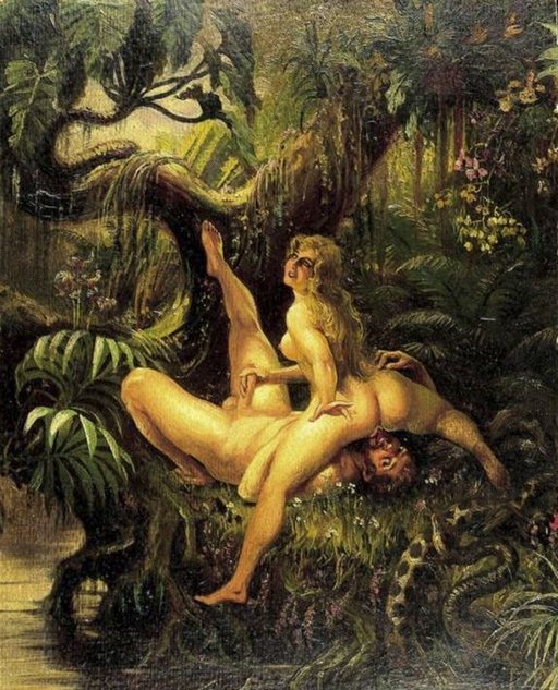 tasting eve's pussy - biblical cunnilingus in the garden of eden