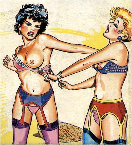 french women fighting topless