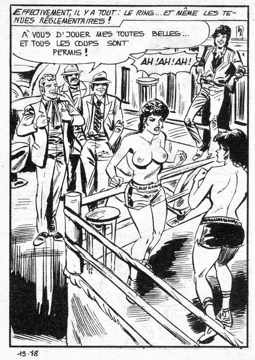bar fighting topless frenchwomen