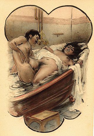 taking a bath together