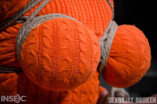 voluptuous rope bondage for Velma's amazing big round boobs