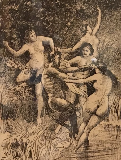 Rendition of Nymphs and Satyrs by E.A. Filleau of Kansas City MO