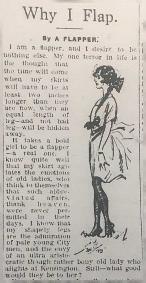 why I flap, by an anonymous flapper