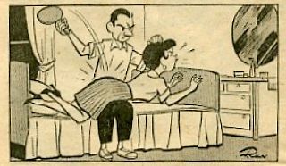 ping-pong paddle spanking cartoon