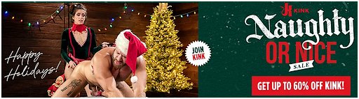 Kink.com Christmas sale banner 2025