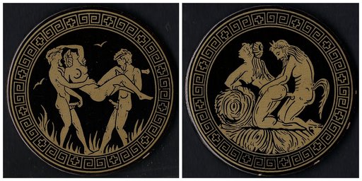 threesome and a satyr fucking a nymph doggy style