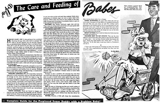 1950 humor article about sugar daddies and their babies