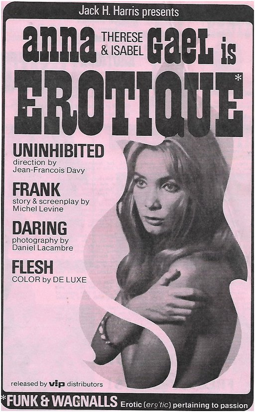 erotique movie poster Thérèse et Isabelle lesbian intimacies in a Swiss boarding school for girls 