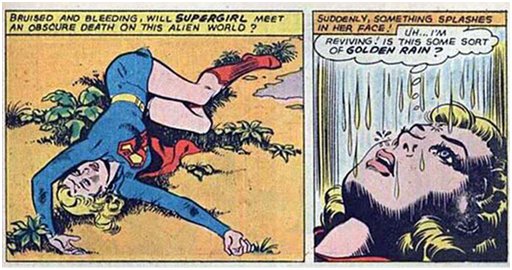 context panel for super girl golden shower