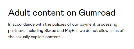 gumroad bans explicit content